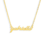 Custom/Personalized Lowercase Nameplate Cable Necklace - EVRYJEWELS