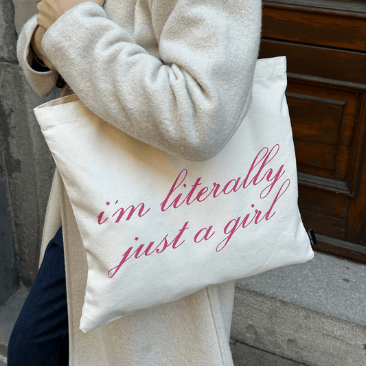 Just A Girl Tote Bag - EVRYJEWELS