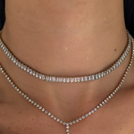 Frost Beam Tennis Necklace - EVRYJEWELS
