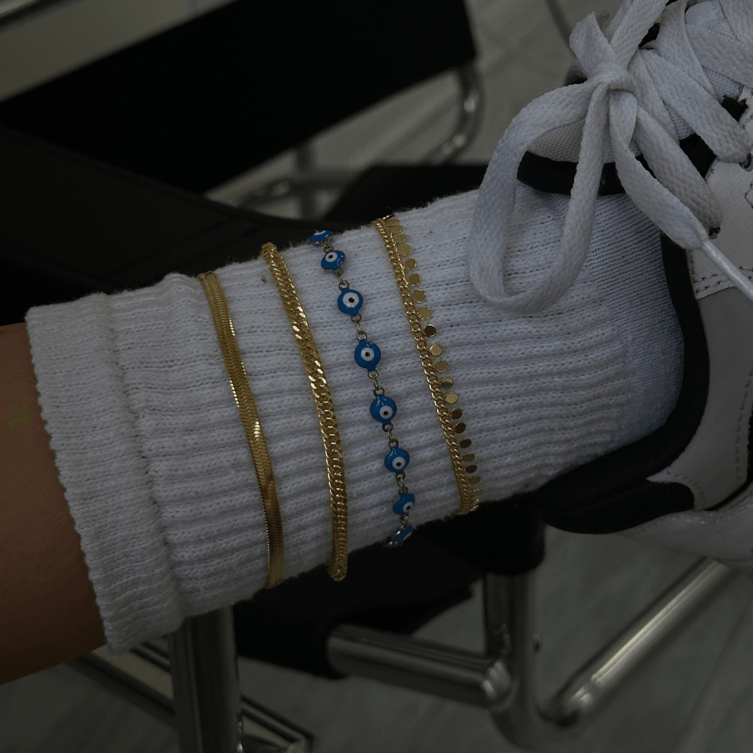 Shining Snake Anklet - EVRYJEWELS