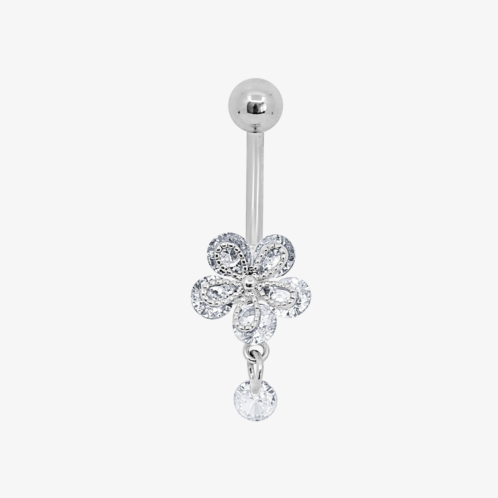 Flower Kiss Belly Ring - EVRYJEWELS