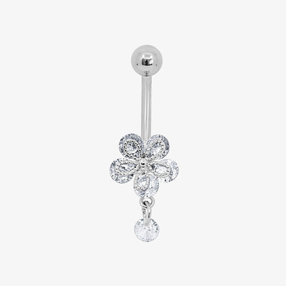 Flower Kiss Belly Ring - EVRYJEWELS
