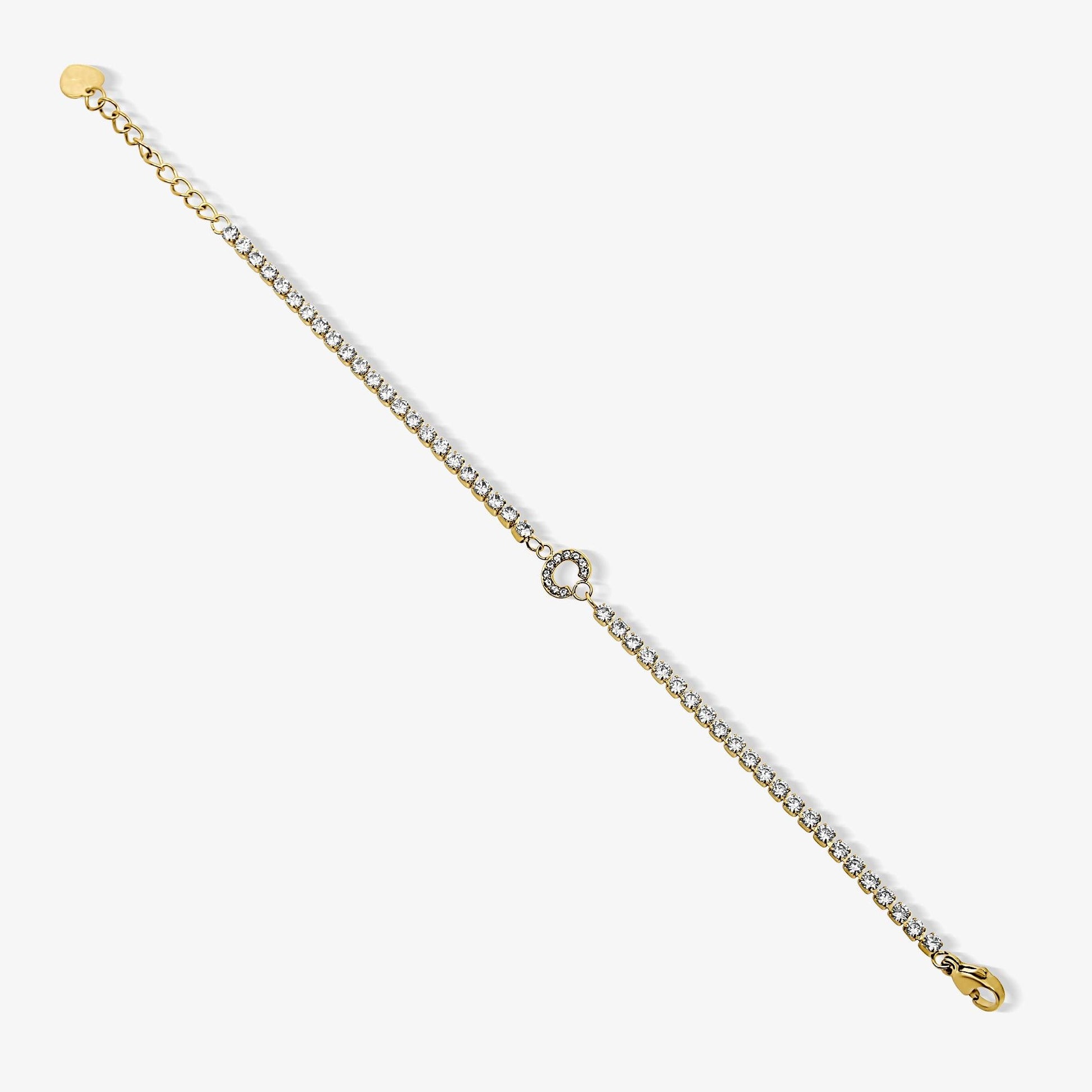 Icy Initial Tennis Bracelet - EVRYJEWELS