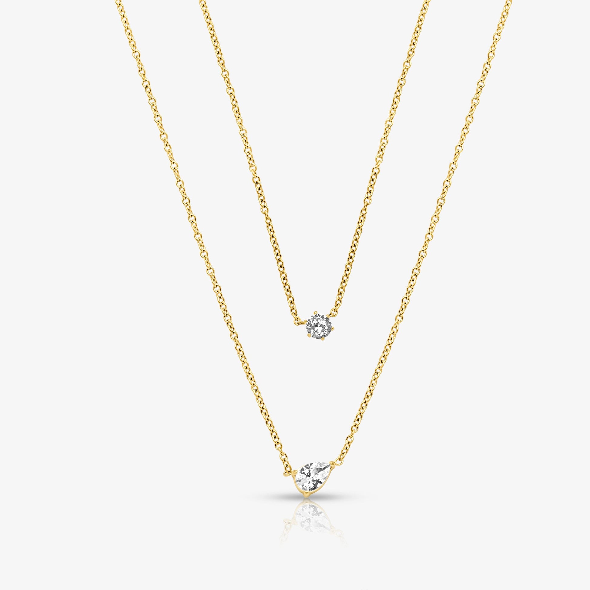 Whisper Shine Necklace 2 Piece Set - EVRYJEWELS